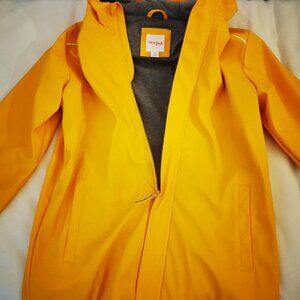 Cat & Jack Rubberized Rain Jacket Coat, Yellow, Large